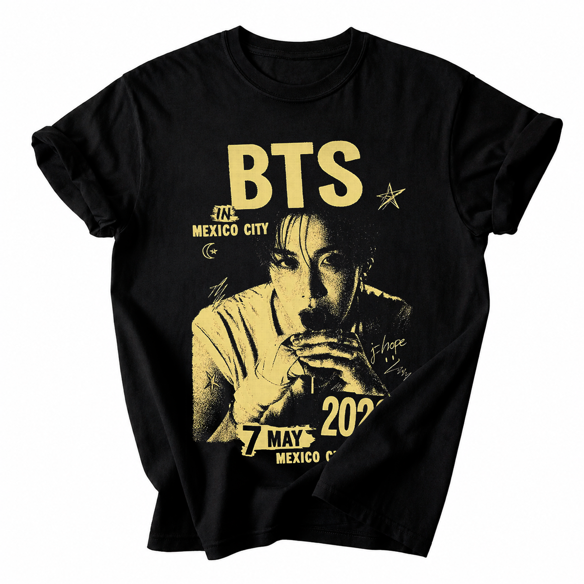 Playera BTS J-Hope México 2026 – Corte Recto Fanmade 🇲🇽✨