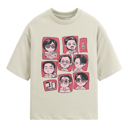 Playera Oversize BTS Chibi Edition Color Arena – Camiseta Kpop Unisex 💜✨