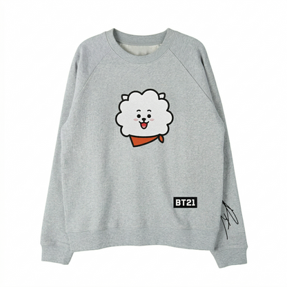 Sudadera BT21 Todos los Amigos Oversize | Sudadera K-pop BT21