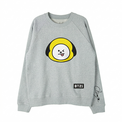 Sudadera BT21 Todos los Amigos Oversize | Sudadera K-pop BT21