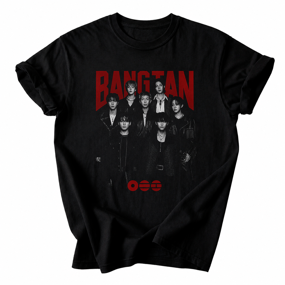 ❤️ Playera BTS Bangtan OT7 Red & Black – Fanmade | ARMY 💜
