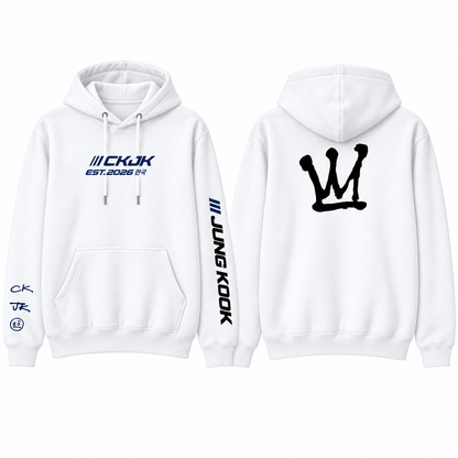Hoodie Jung Kook CKJK BTS con Capucha – Fanmade 🖤