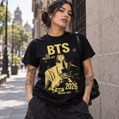 Playera BTS J-Hope México 2026 – Corte Recto Fanmade 🇲🇽✨
