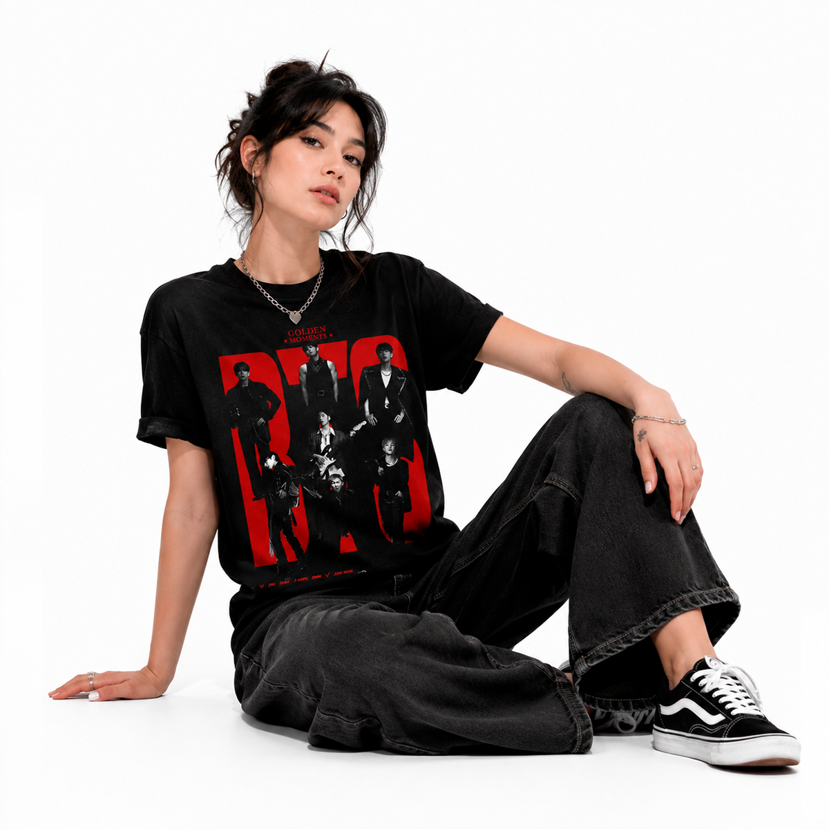 🖤 Playera BTS Golden Moments – Fanmade | ARMY Edition ❤️