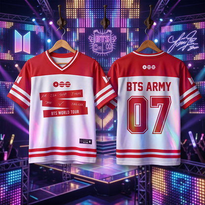 ❤️ Jersey BTS World Tour ARMY 07 | Unisex | Fanmade 💜