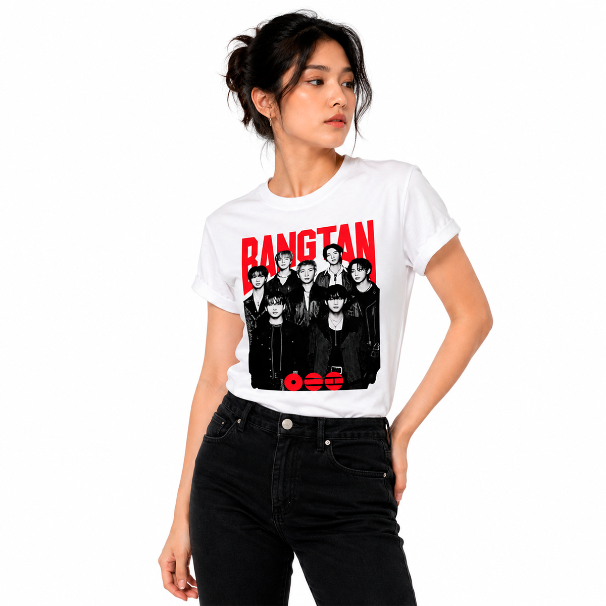 🤍 Playera BTS Bangtan OT7 White Edition – Fanmade | ARMY 💜
