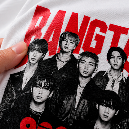 🤍 Playera BTS Bangtan OT7 White Edition – Fanmade | ARMY 💜
