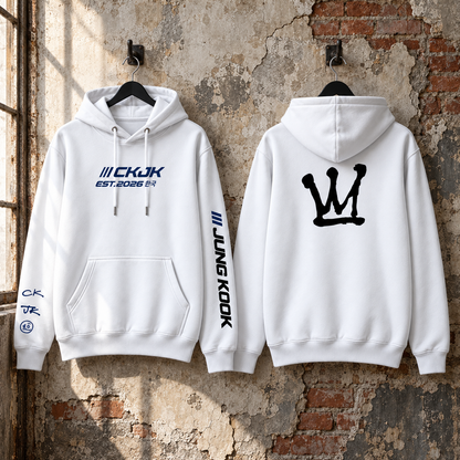 Hoodie Jung Kook CKJK BTS con Capucha – Fanmade 🖤
