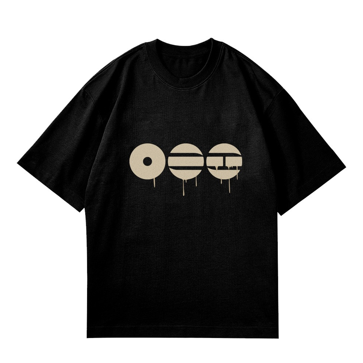 Playera Oversize Negra BTS Minimalista – Diseño Kpop Urbano 🔥💜