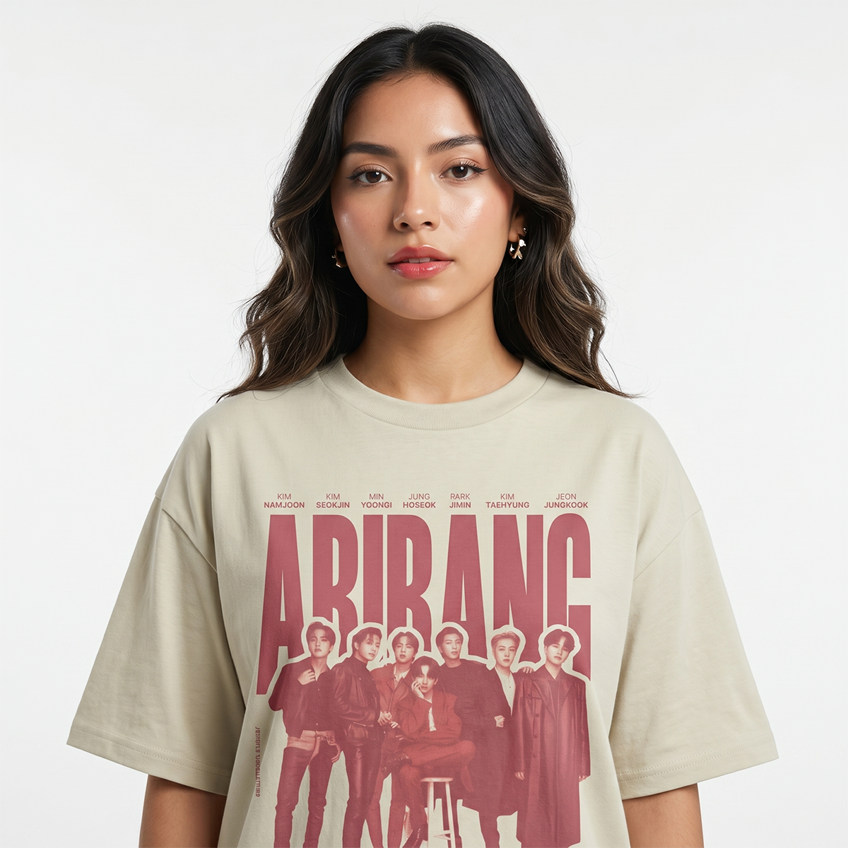Título: Playera Oversize BTS Arirang Unisex – Edición Especial Kpop 🔥💜
