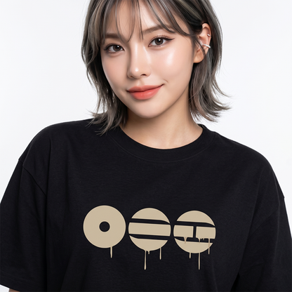 Playera Oversize Negra BTS Minimalista – Diseño Kpop Urbano 🔥💜