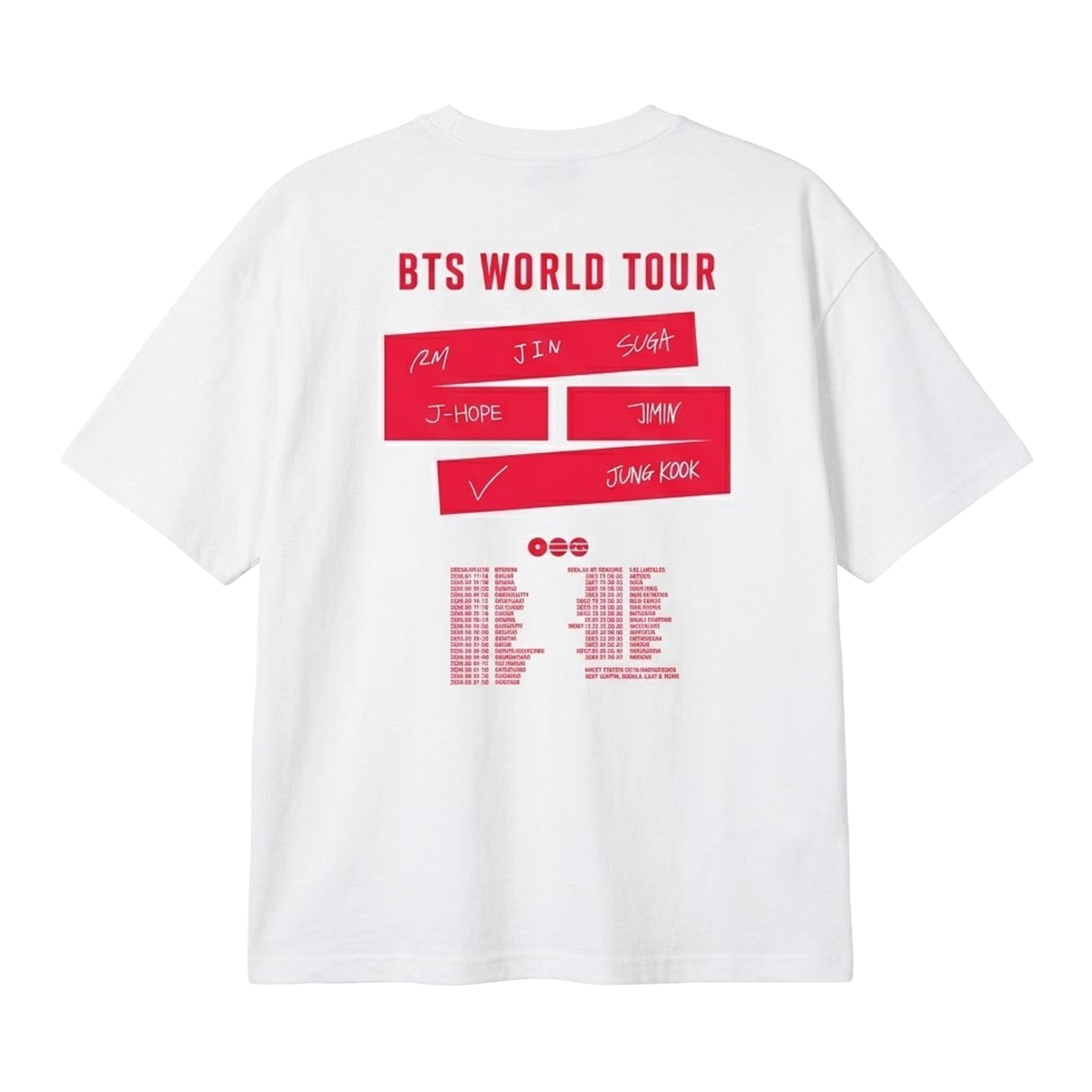 Playera Oversize BTS World Tour Arirang | Camiseta K-pop BTS