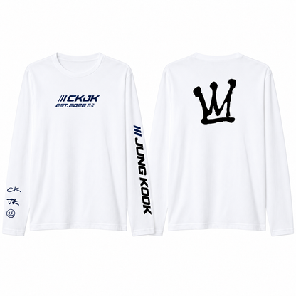 Playera Manga Larga Jung Kook CKJK BTS – Fanmade 🖤🤍