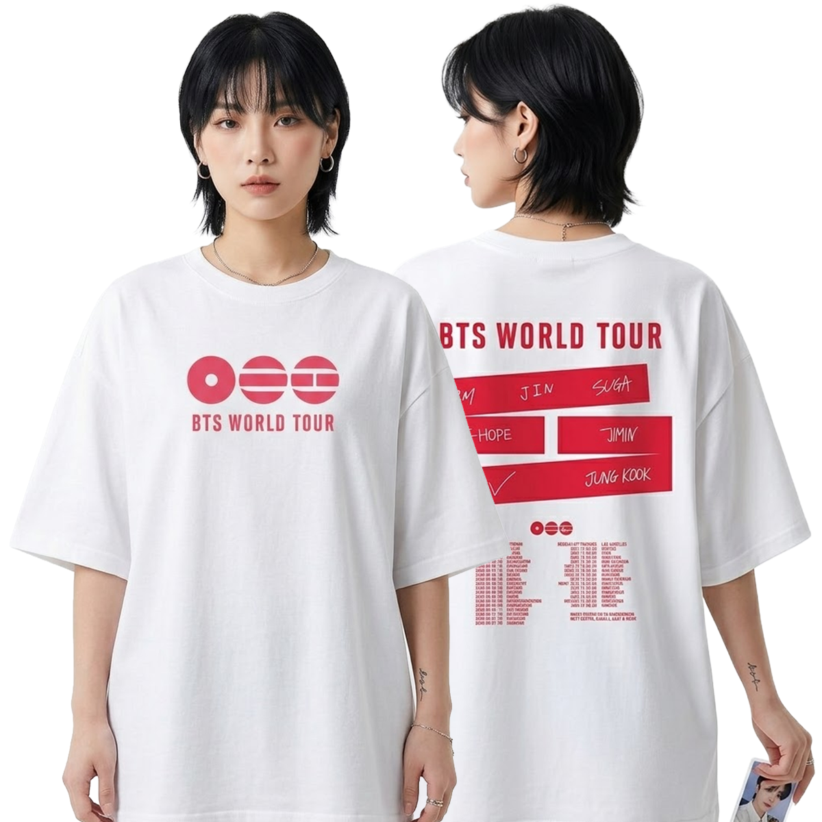 Playera Oversize BTS World Tour Arirang | Camiseta K-pop BTS