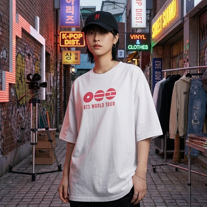 Playera Oversize BTS World Tour Arirang | Camiseta K-pop BTS