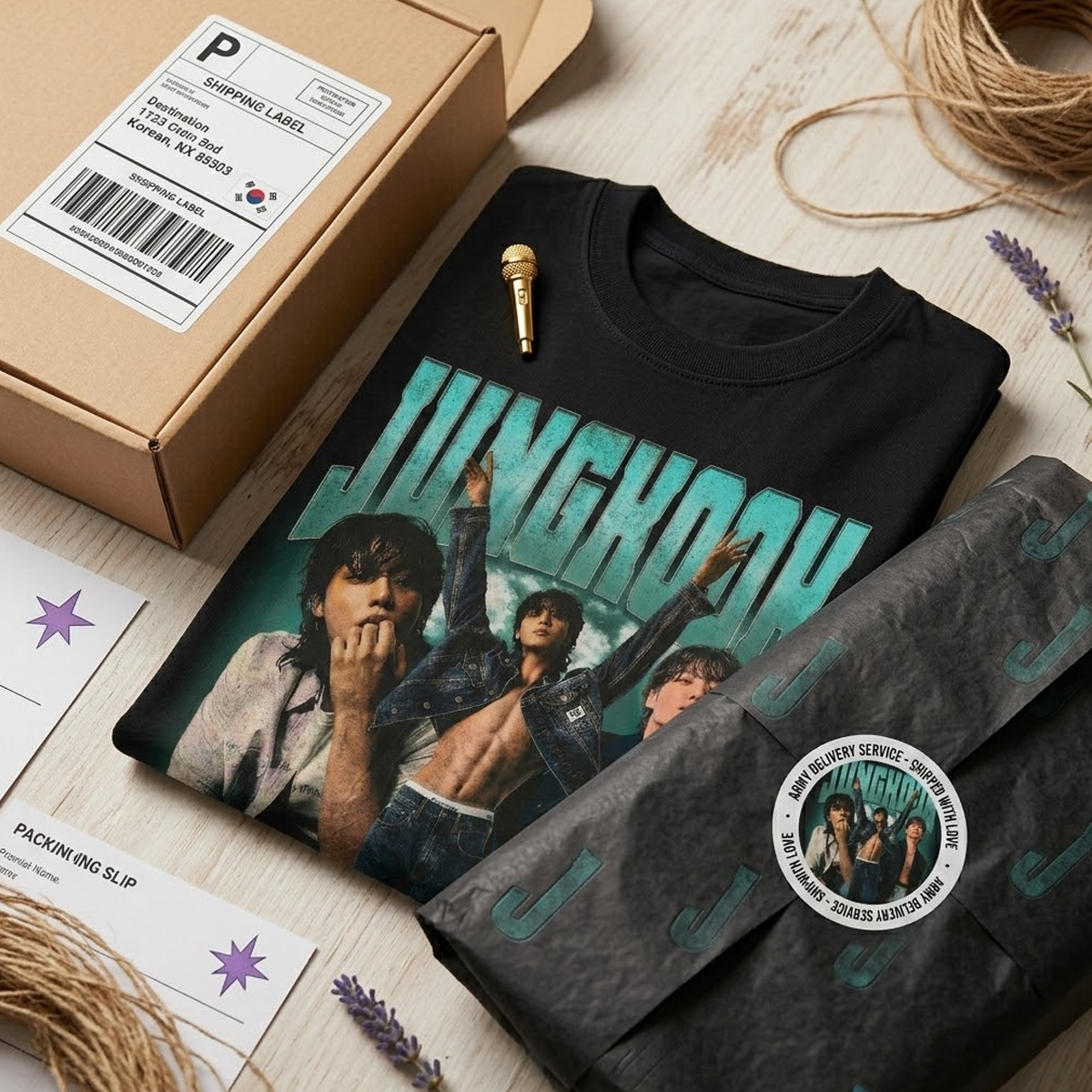 Playera Oversize Jungkook BTS | Camiseta K-pop Jungkook