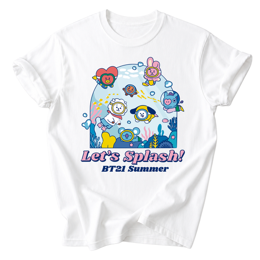 Playera BT21 Let’s Splash Summer – Diseño K-Pop 🌊