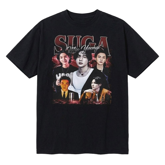 Playera Oversize SUGA Yoongi | Diseño K-pop inspirado en BTS