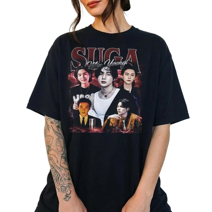 Playera Oversize SUGA Yoongi | Diseño K-pop inspirado en BTS