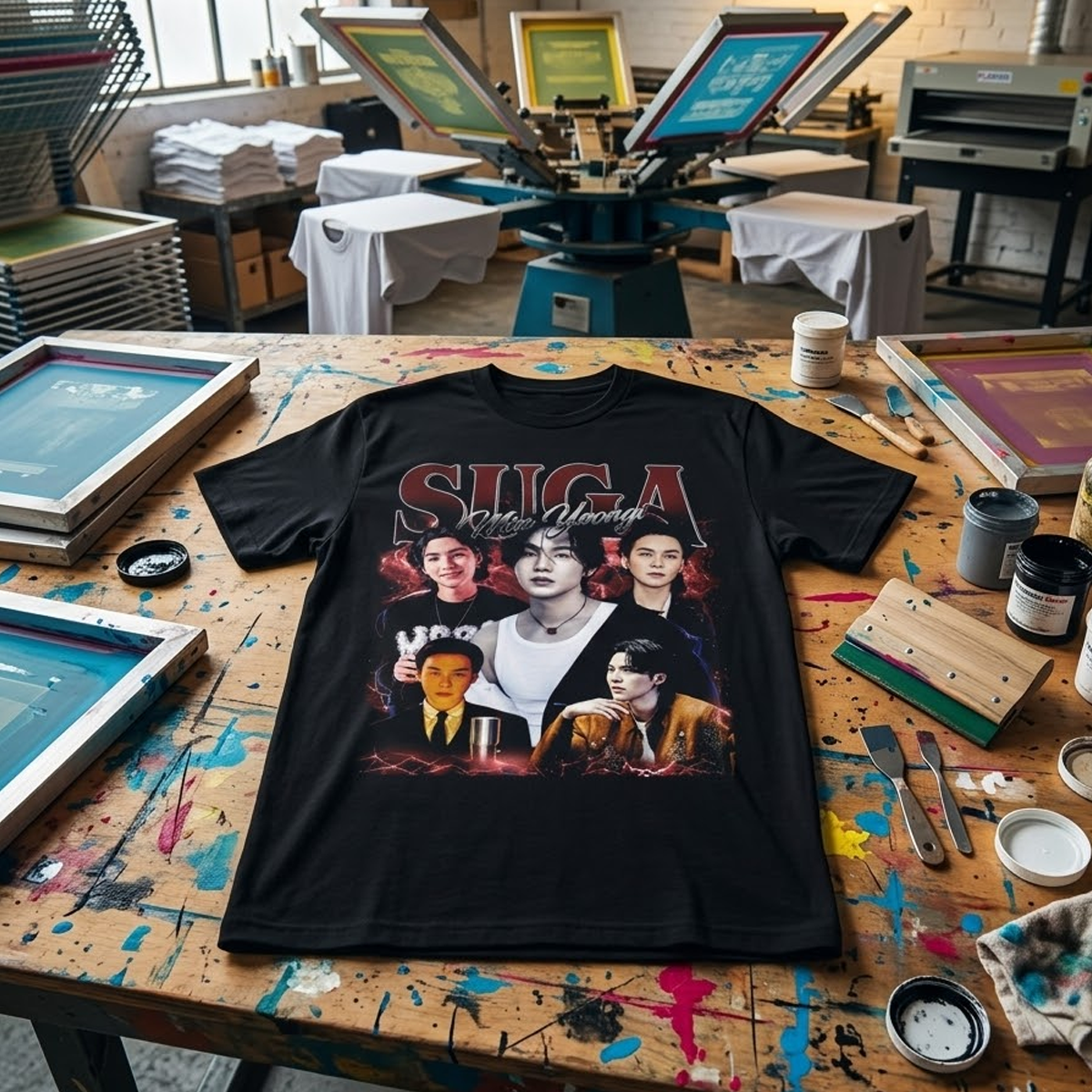 Playera Oversize SUGA Yoongi | Diseño K-pop inspirado en BTS
