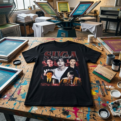 Playera Oversize SUGA Yoongi | Diseño K-pop inspirado en BTS