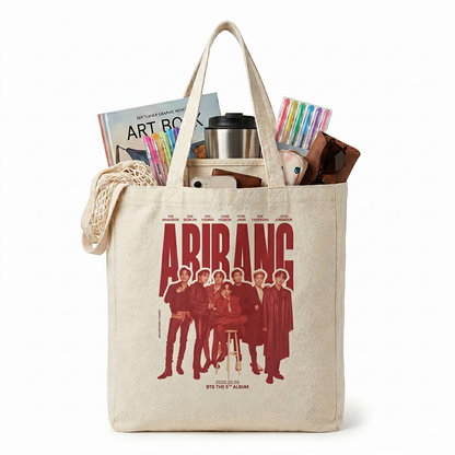 Tote Bag BTS Arirang – Bolsa de Loneta 35x40 cm Edición Kpop 🔥💜