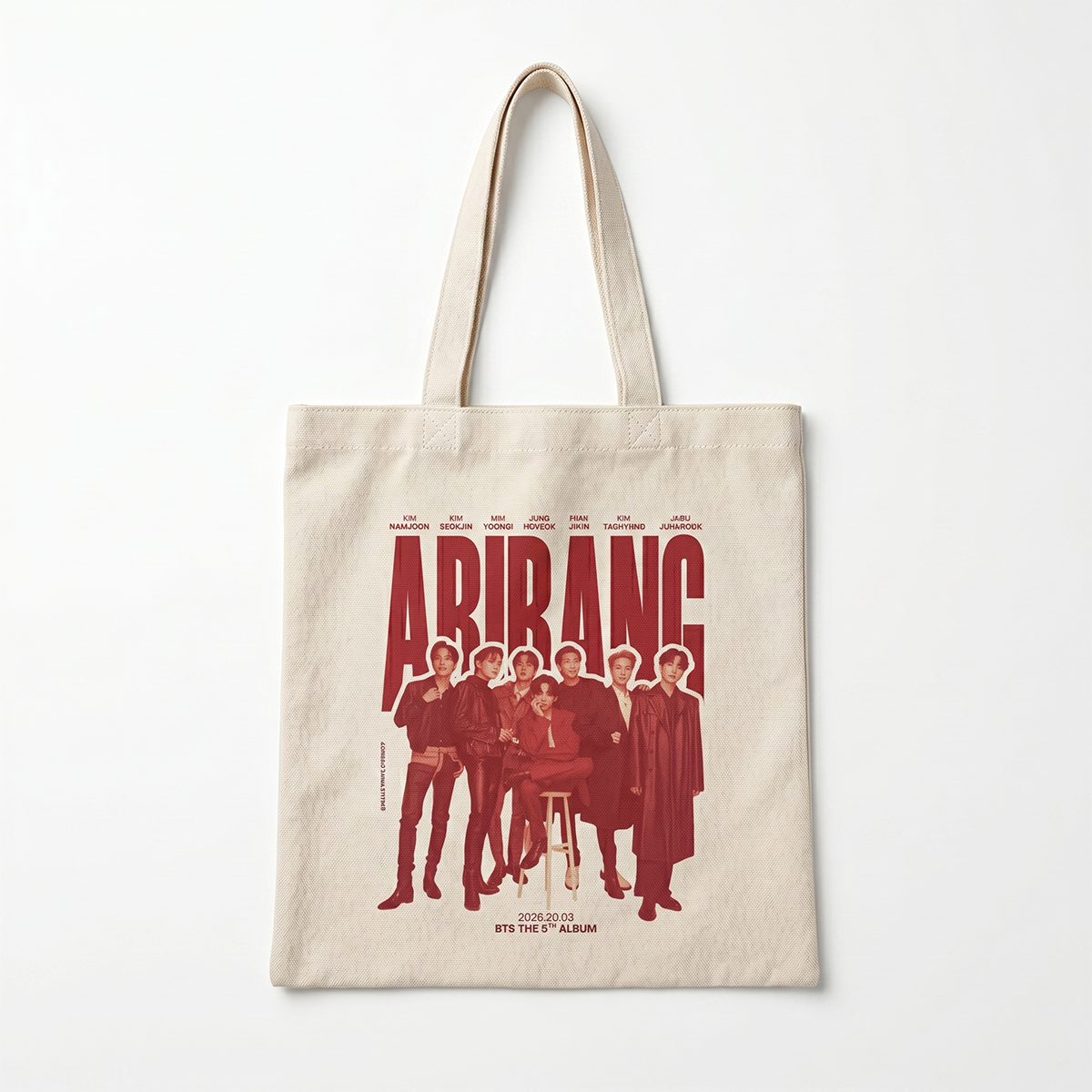 Tote Bag BTS Arirang – Bolsa de Loneta 35x40 cm Edición Kpop 🔥💜