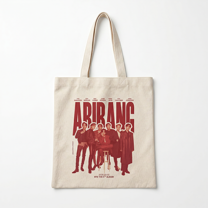 Tote Bag BTS Arirang – Bolsa de Loneta 35x40 cm Edición Kpop 🔥💜