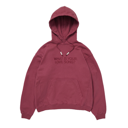 Hoodie Negra y Roja BTS What Is Your Love Song? – Sudadera Kpop Unisex 💜✨